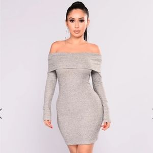 Fashion nova grey dress